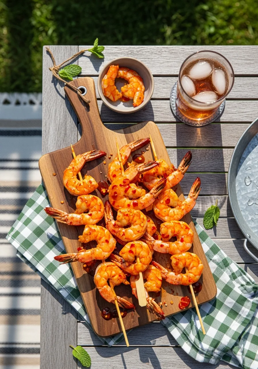 33. Firecracker Shrimp Skewers