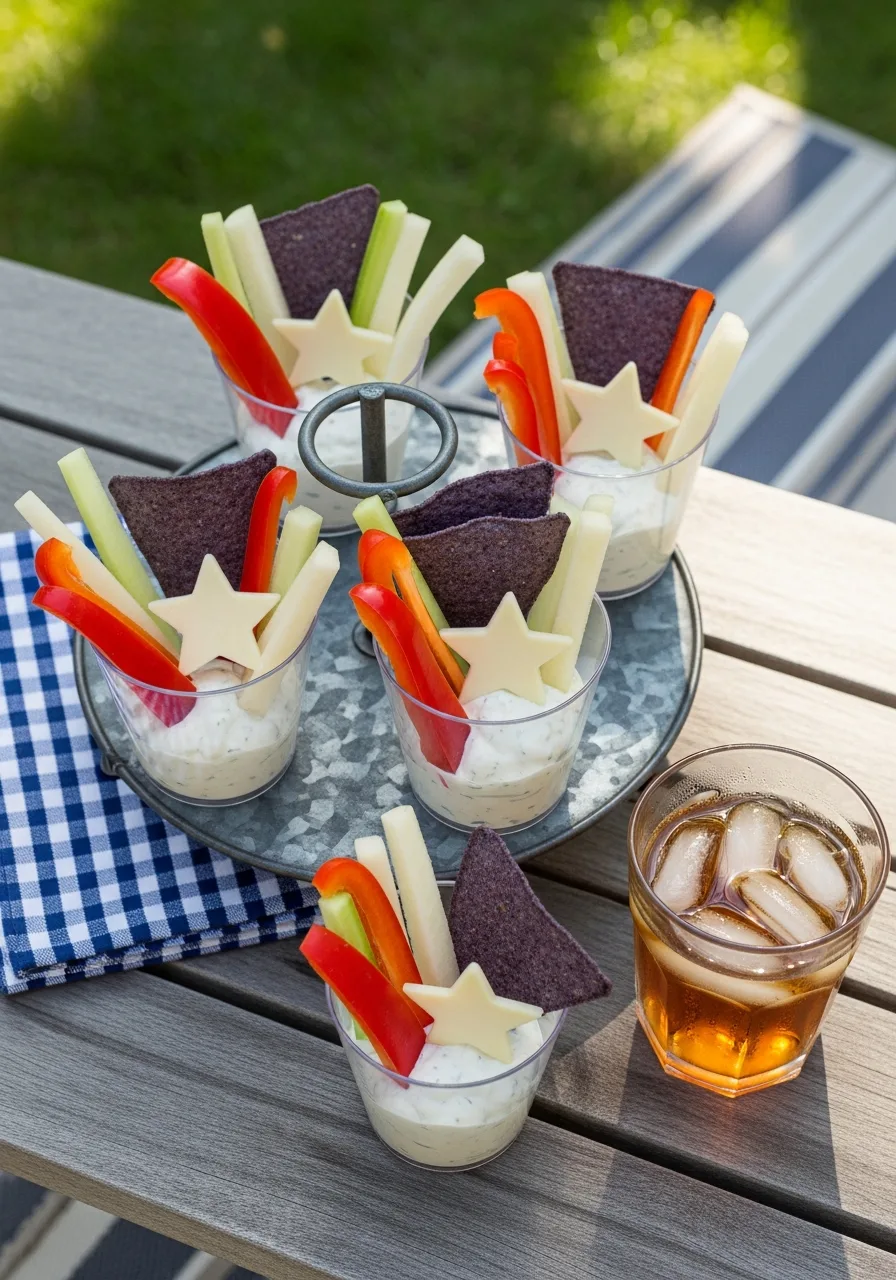 42. Individual Veggie Dip Cups