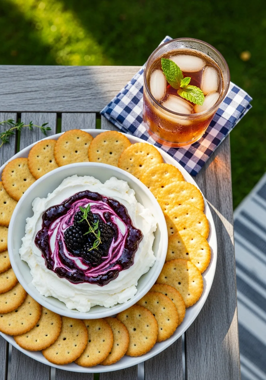 47. Whipped Goat Cheese with Blackberry
