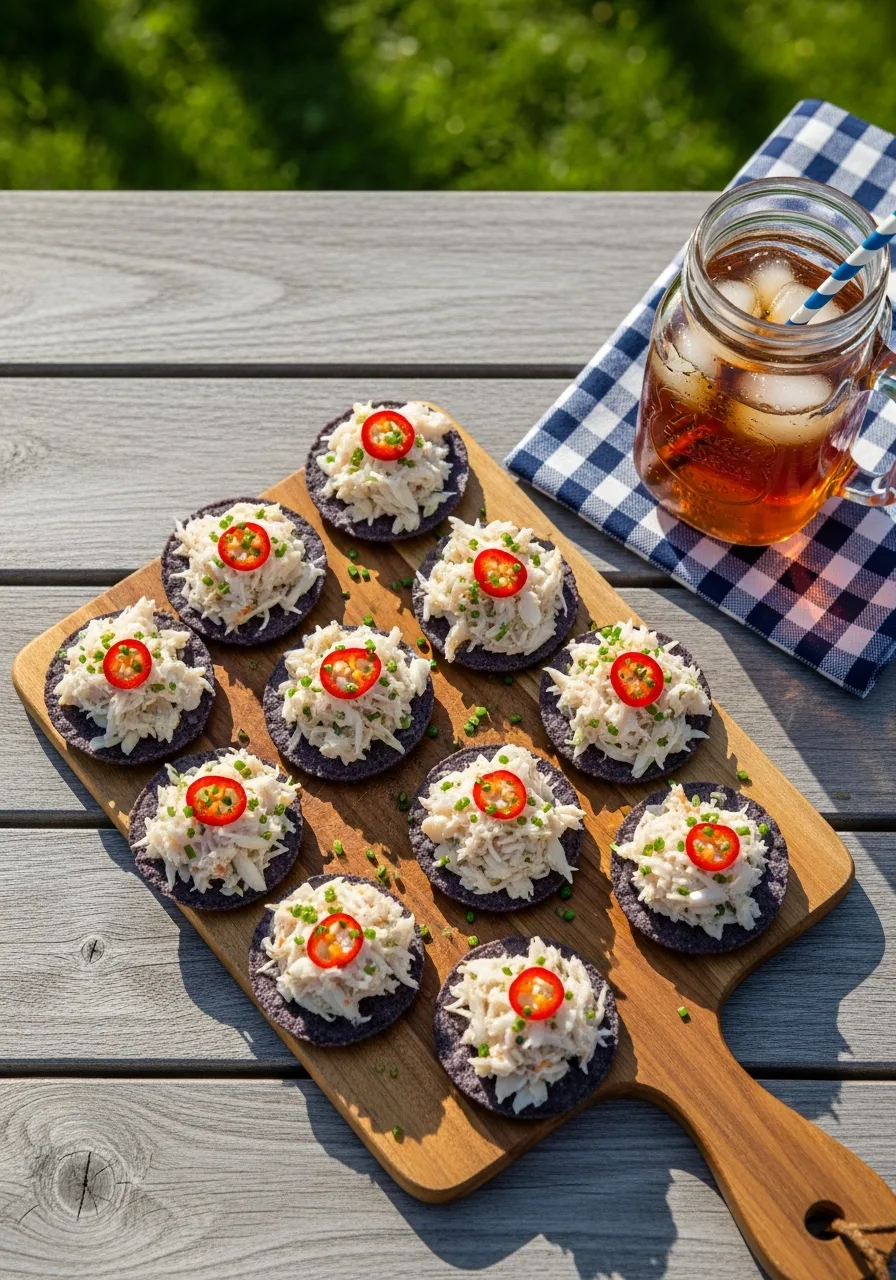 8. Blue Corn Tostada Crab Bites