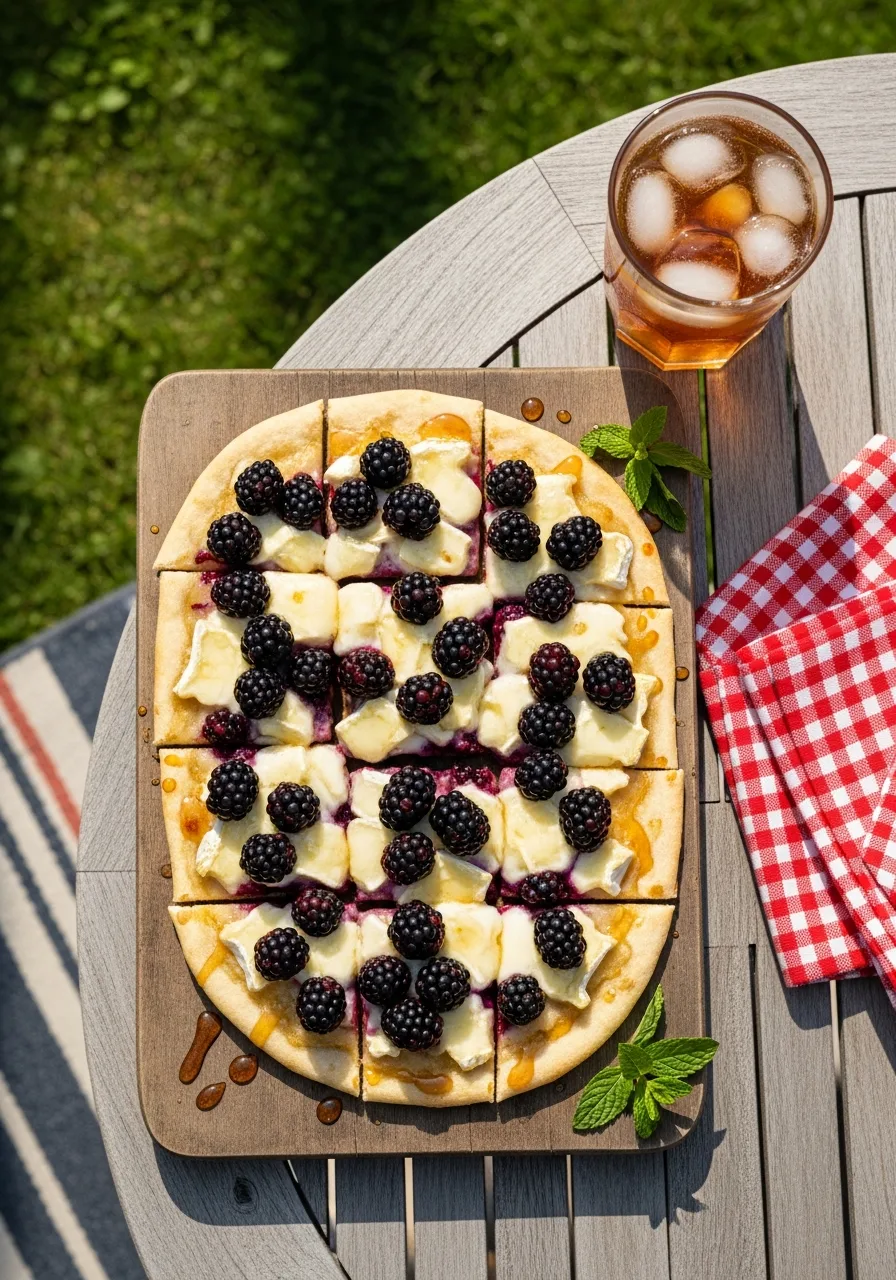 9. Blackberry and Brie Flatbread