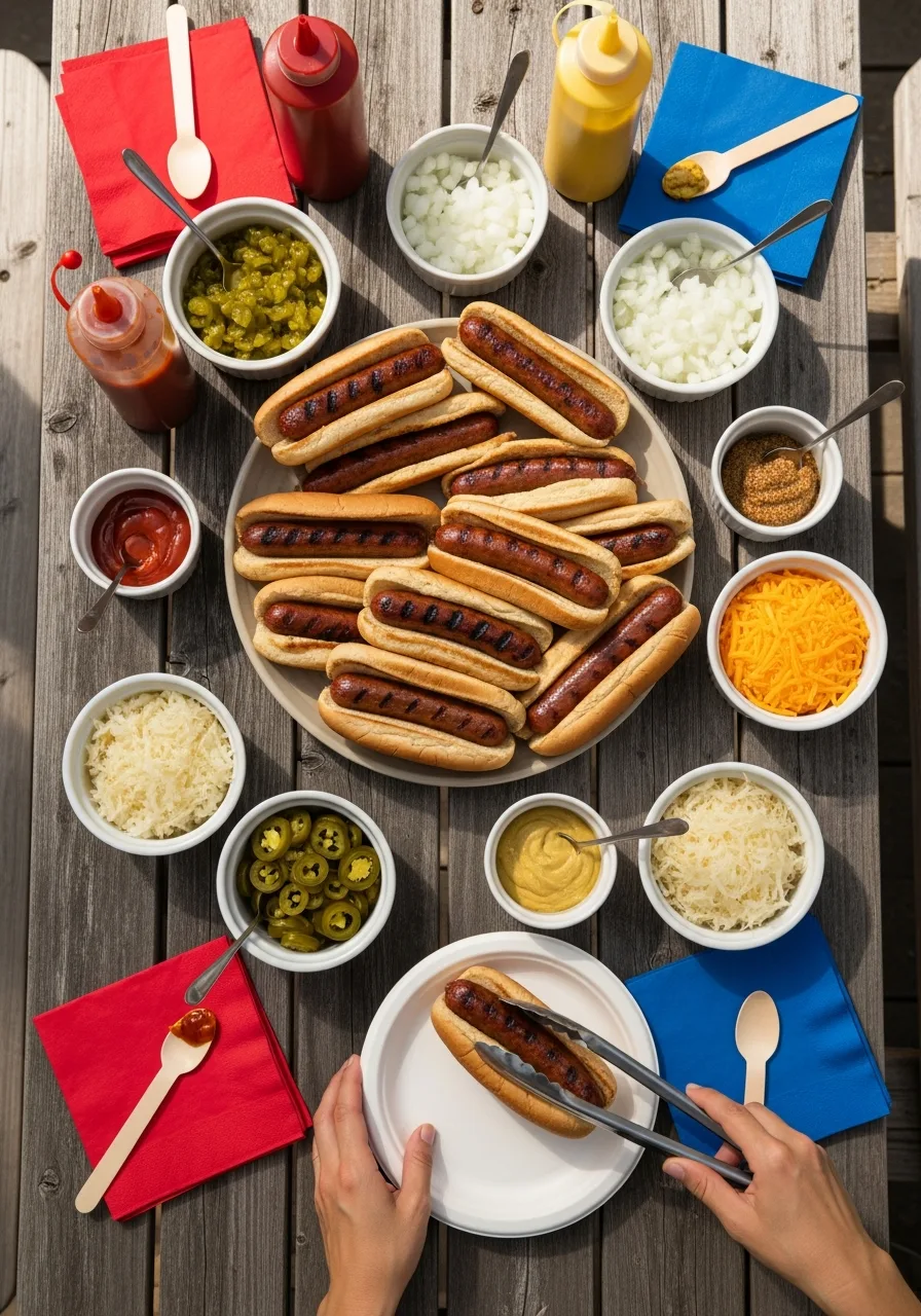 1. DIY Hot Dog Bar