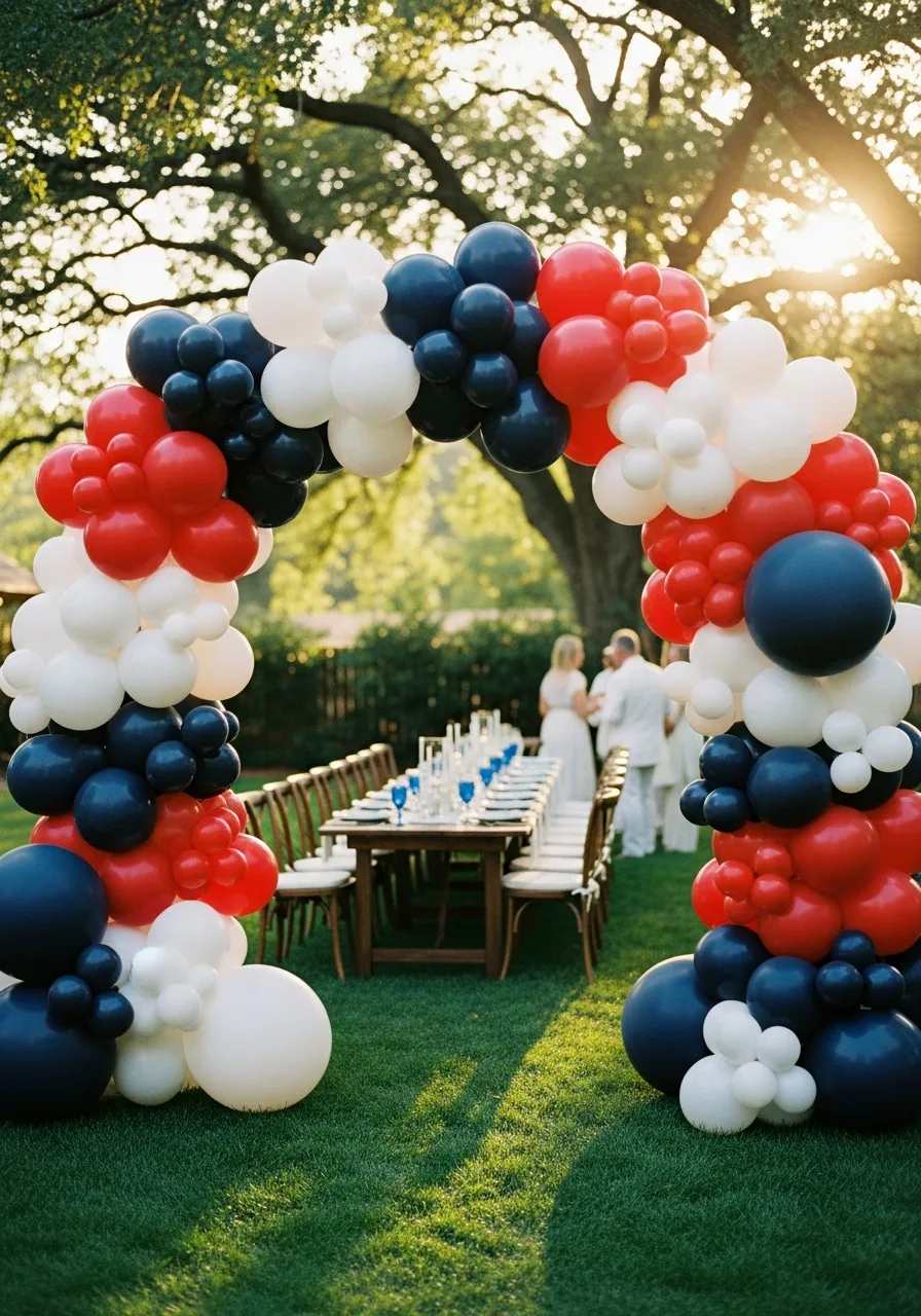 2. Patriotic Balloon Arch