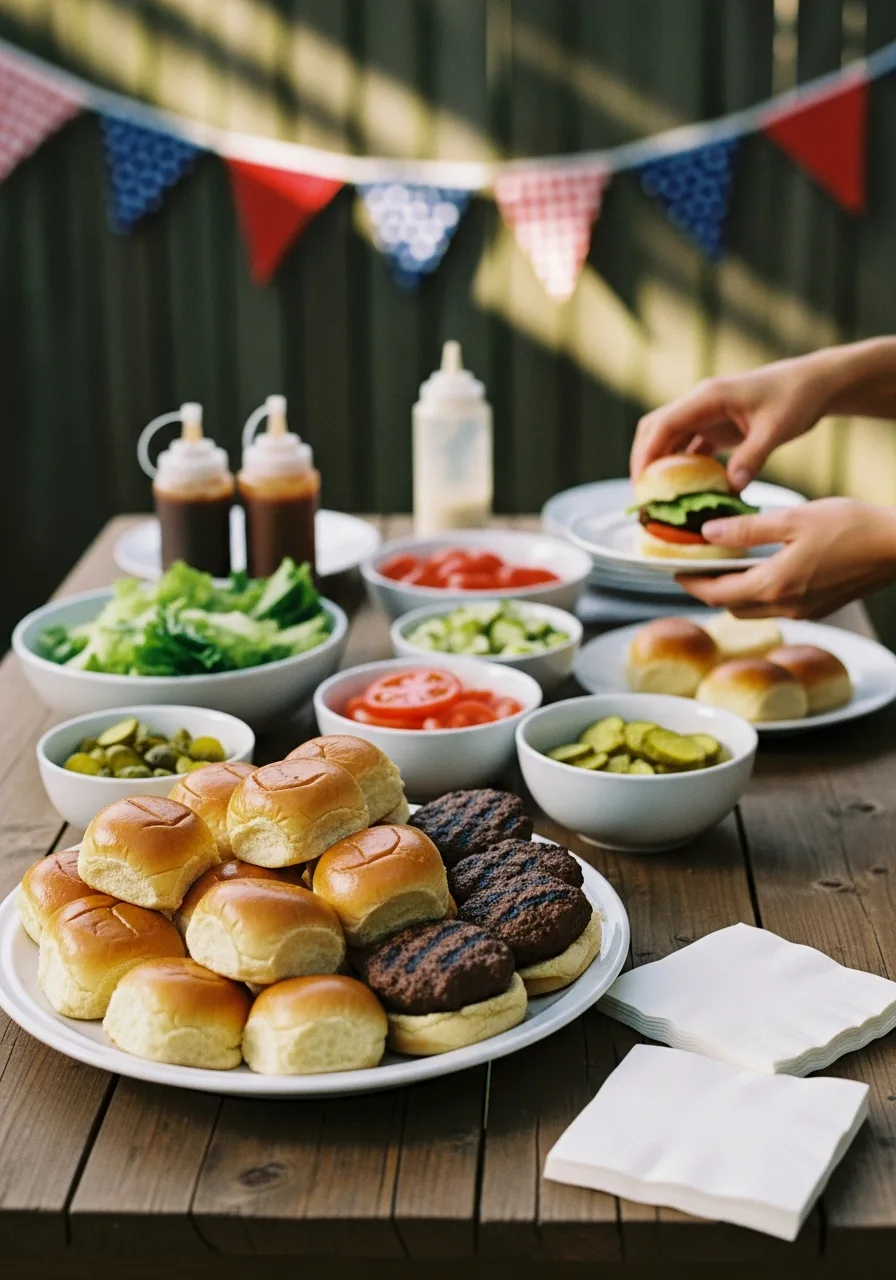 21. Burger Slider Station