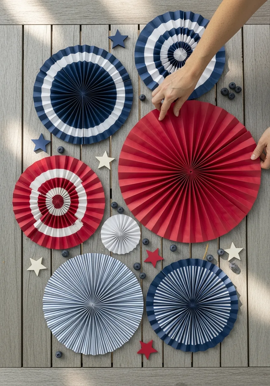 23. Paper Fan Decor