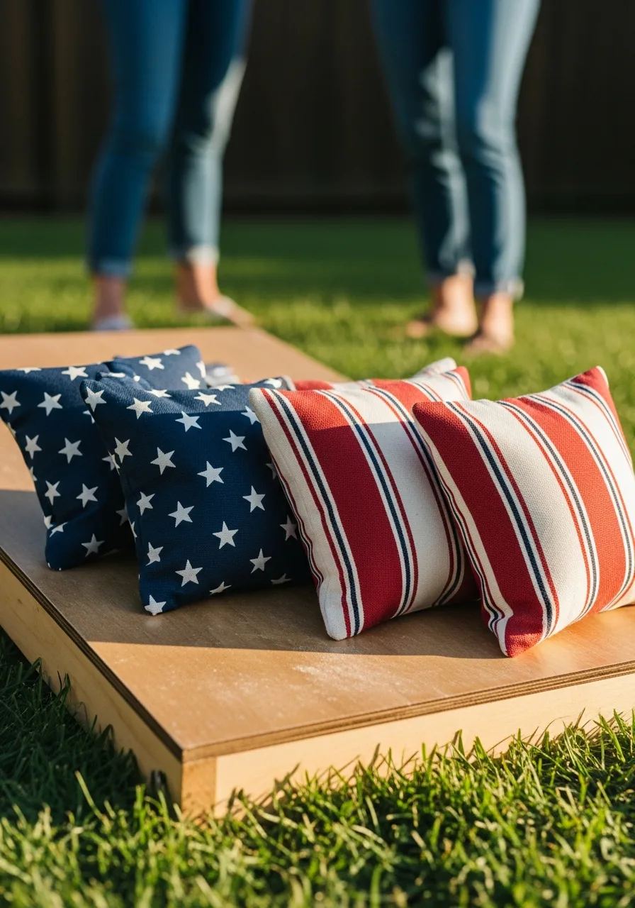25. Patriotic Cornhole Bags