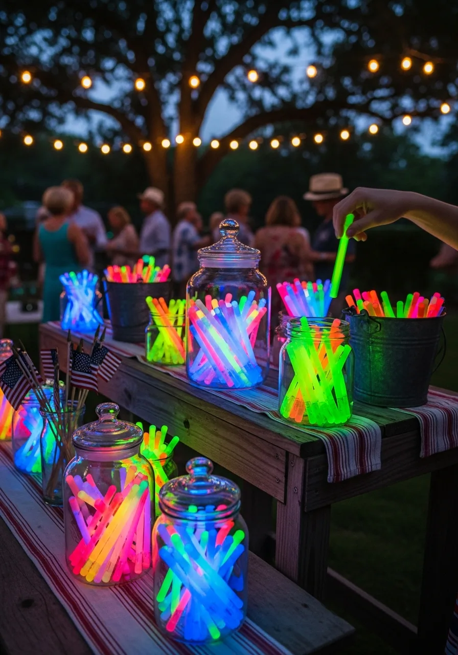3. Glow Stick Station