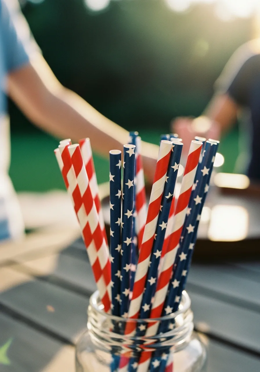 33. Patriotic Paper Straws