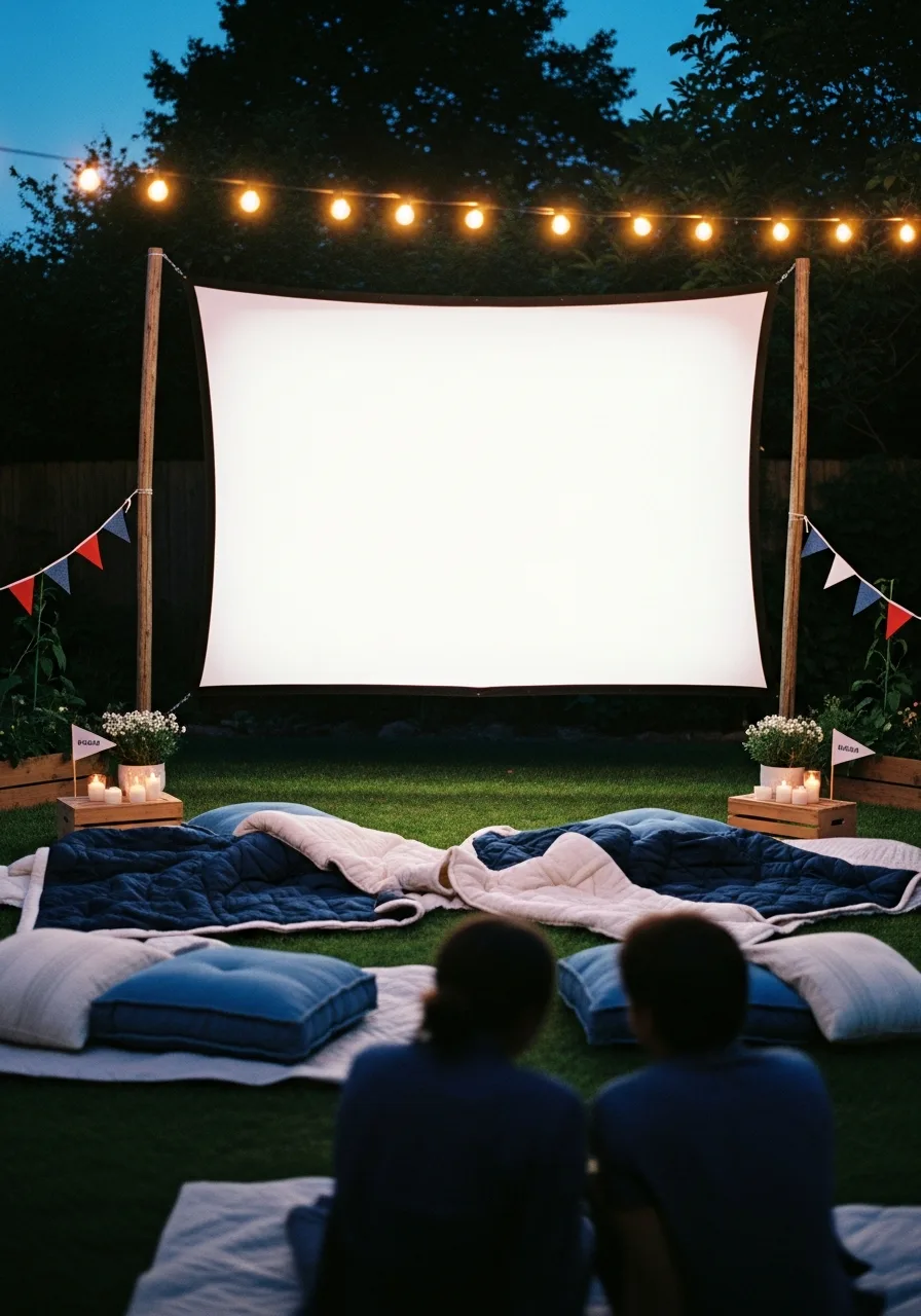 8. Outdoor Movie Screen