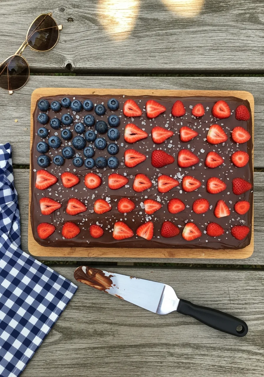 13. Chocolate Ganache Berry Slab