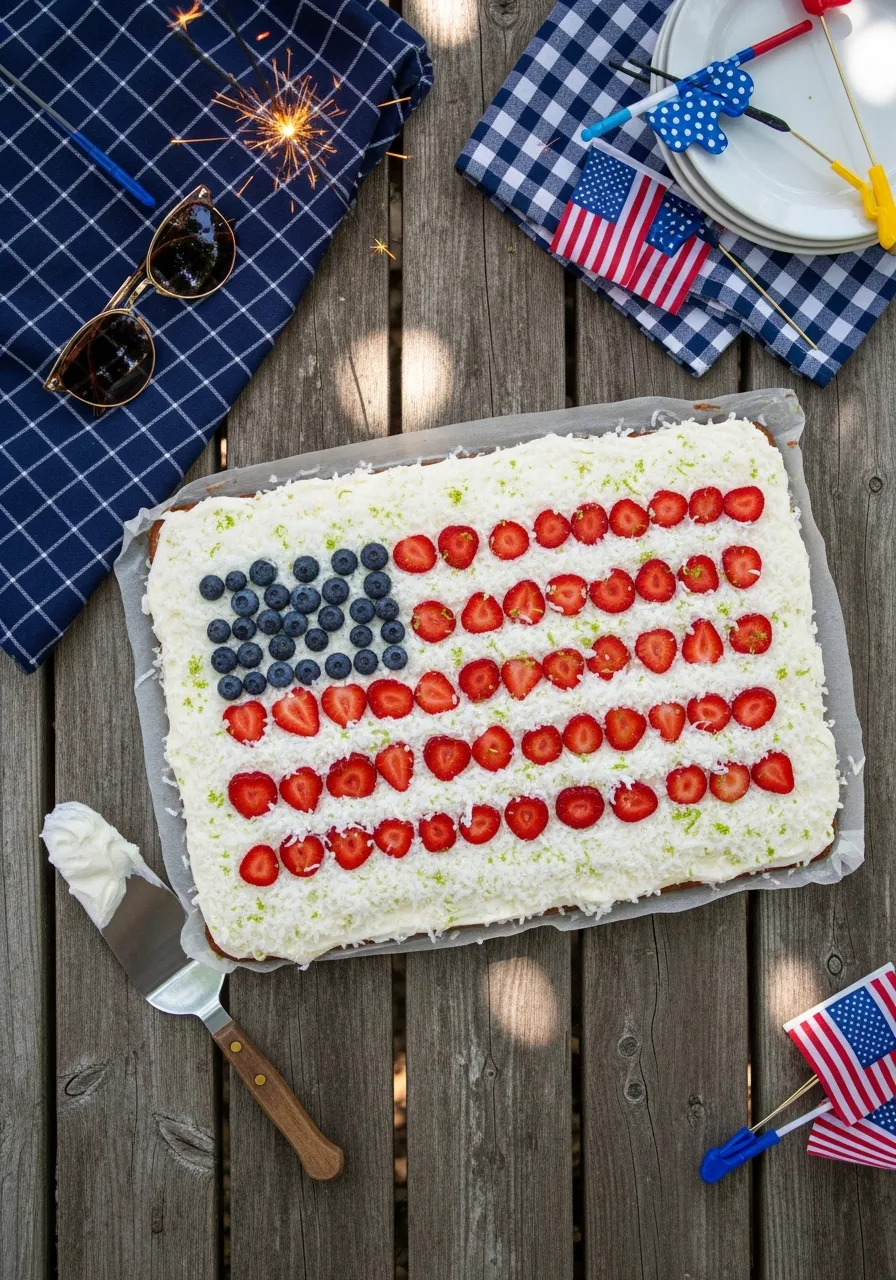 14. Coconut Lime Patriotic Sheet