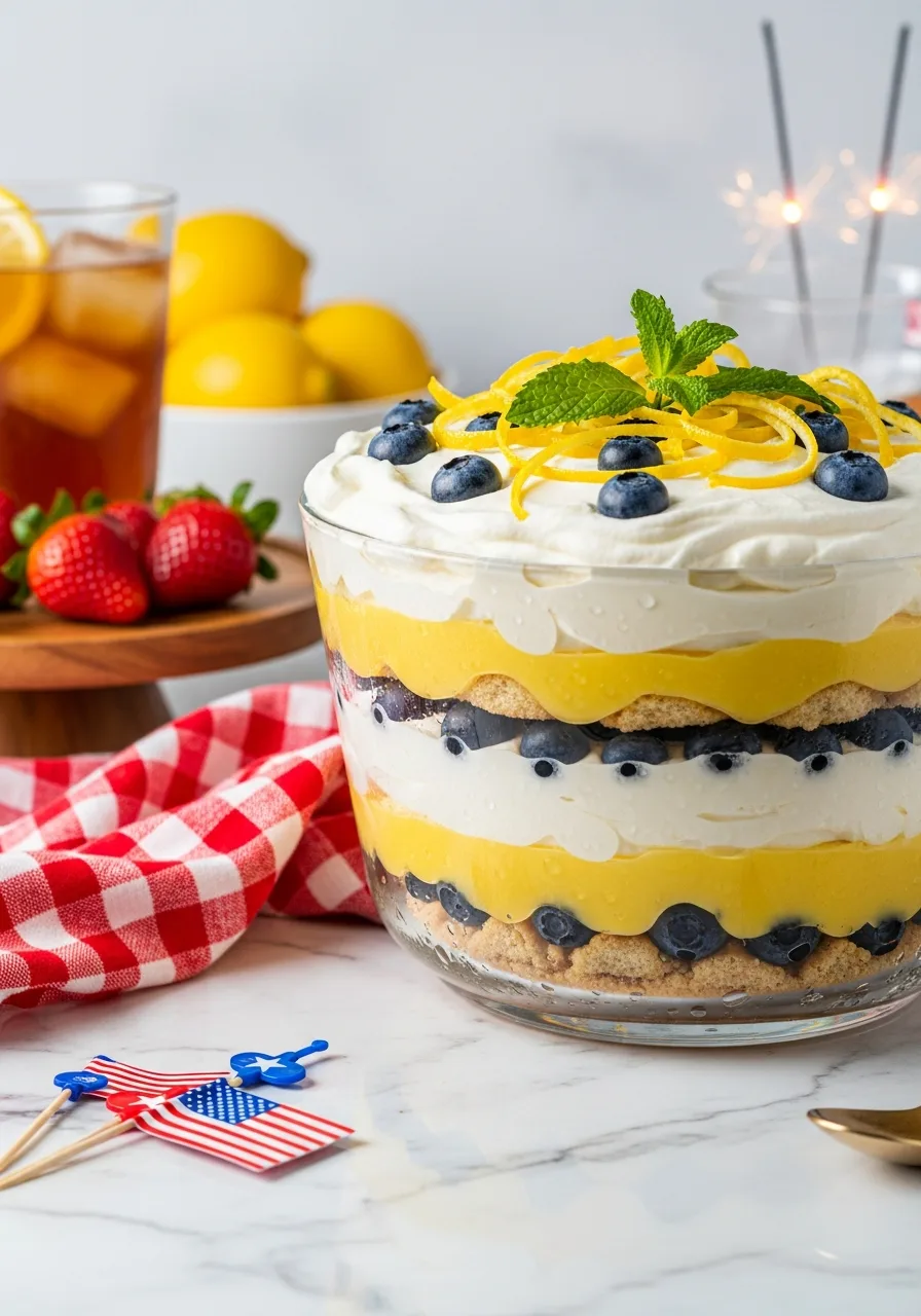 2. Lemon Blueberry Chilled Icebox