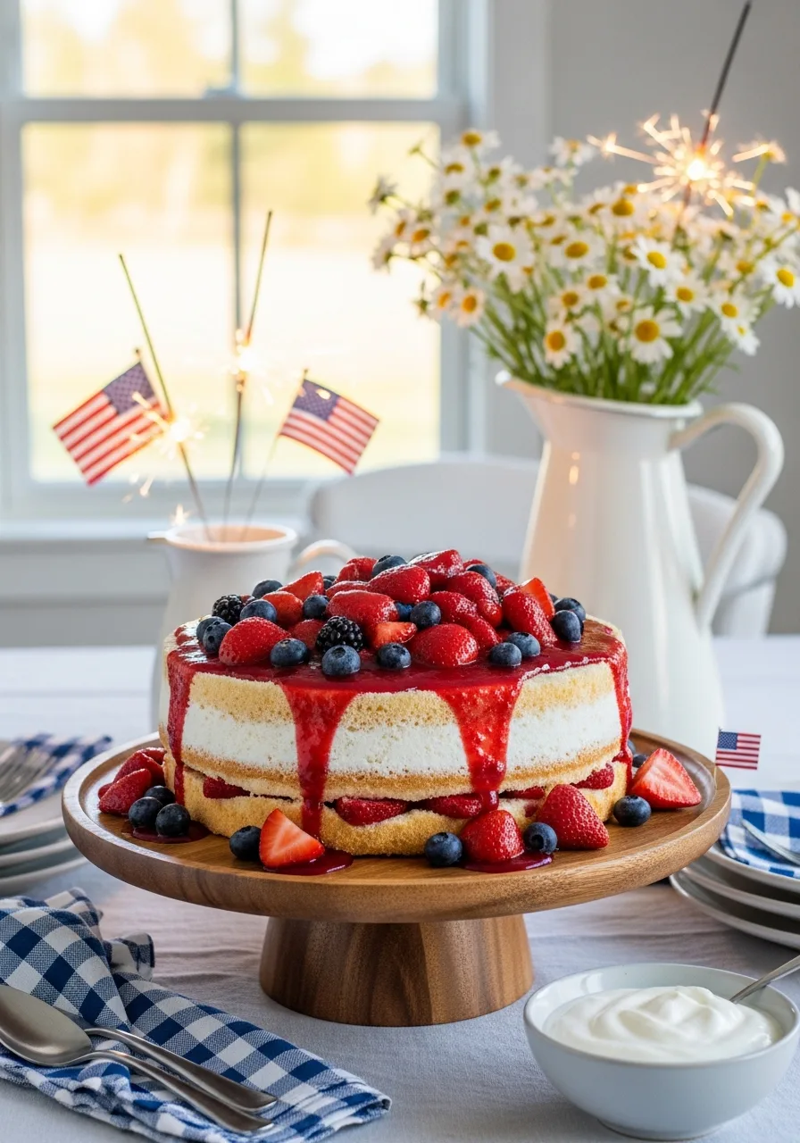 20. Balsamic Berry Sponge Cake