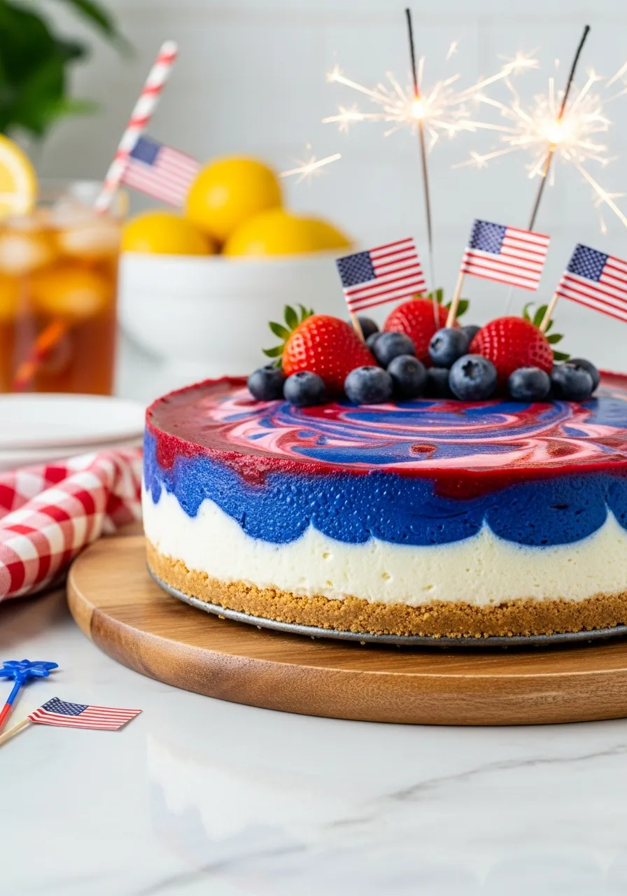 3. Red White Blue Cheesecake