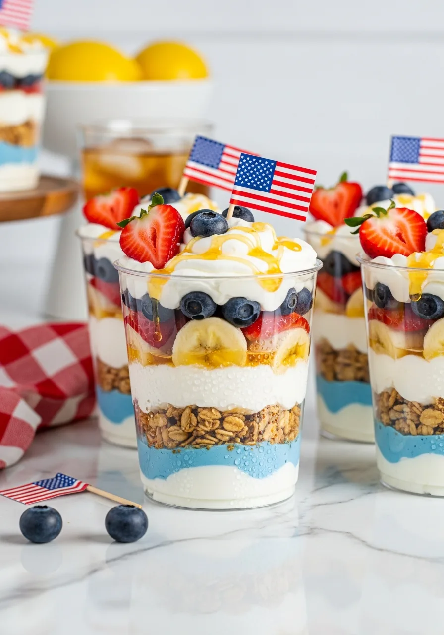 4. Patriotic Yogurt Icebox Cake