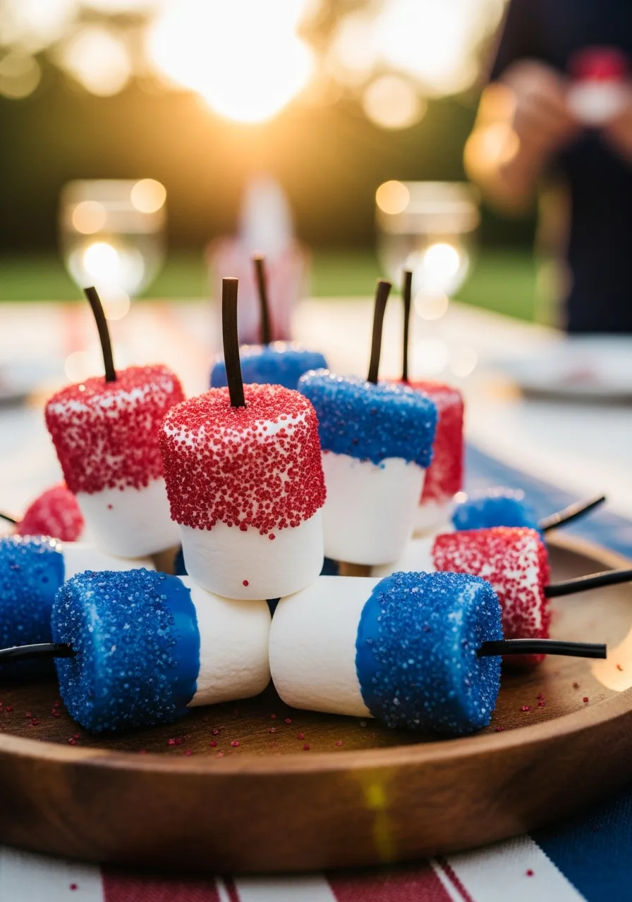 12. Marshmallow Firecrackers