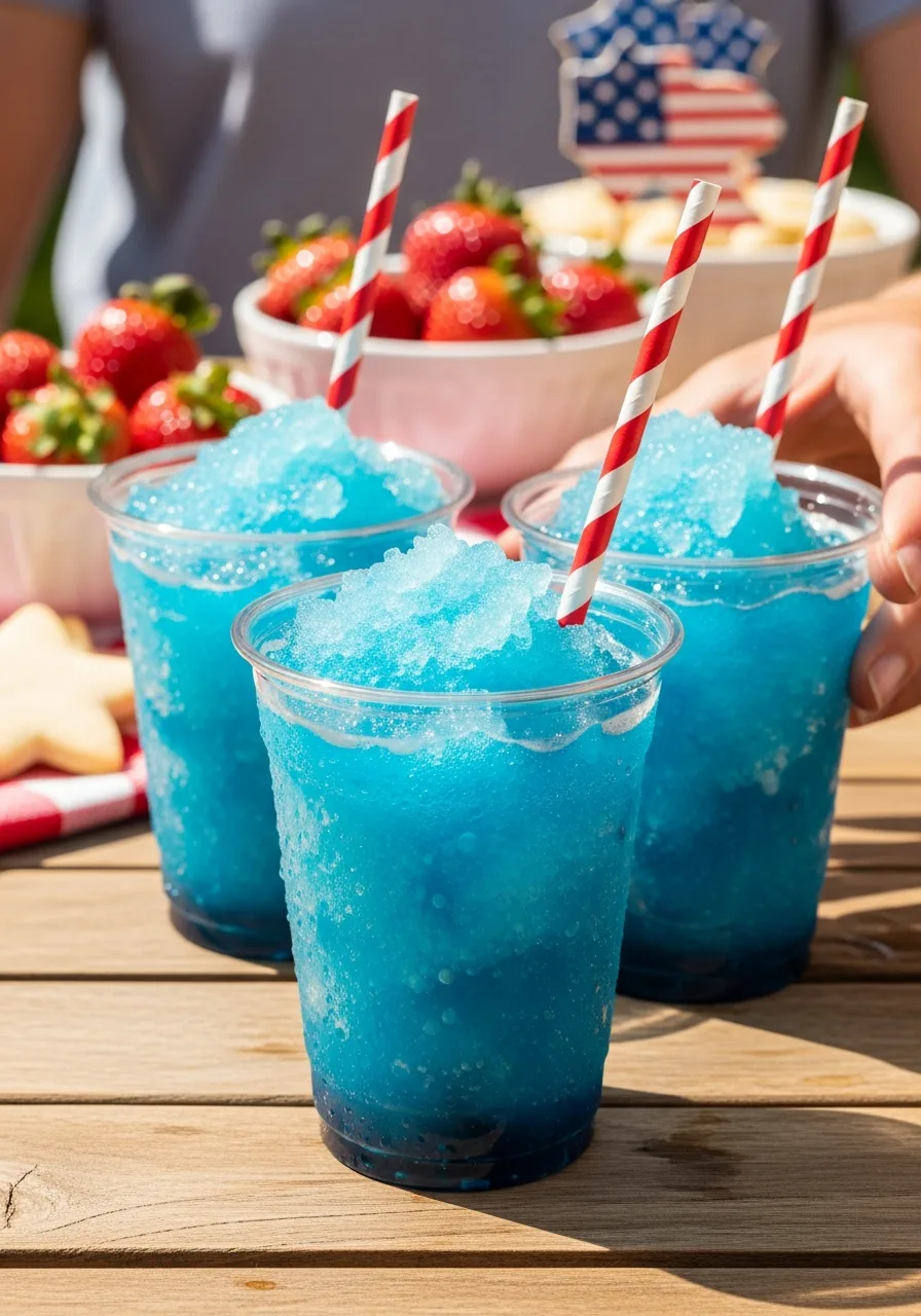 13. Blue Raspberry Slushies