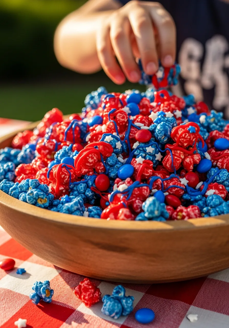 16. Patriotic Popcorn Mix