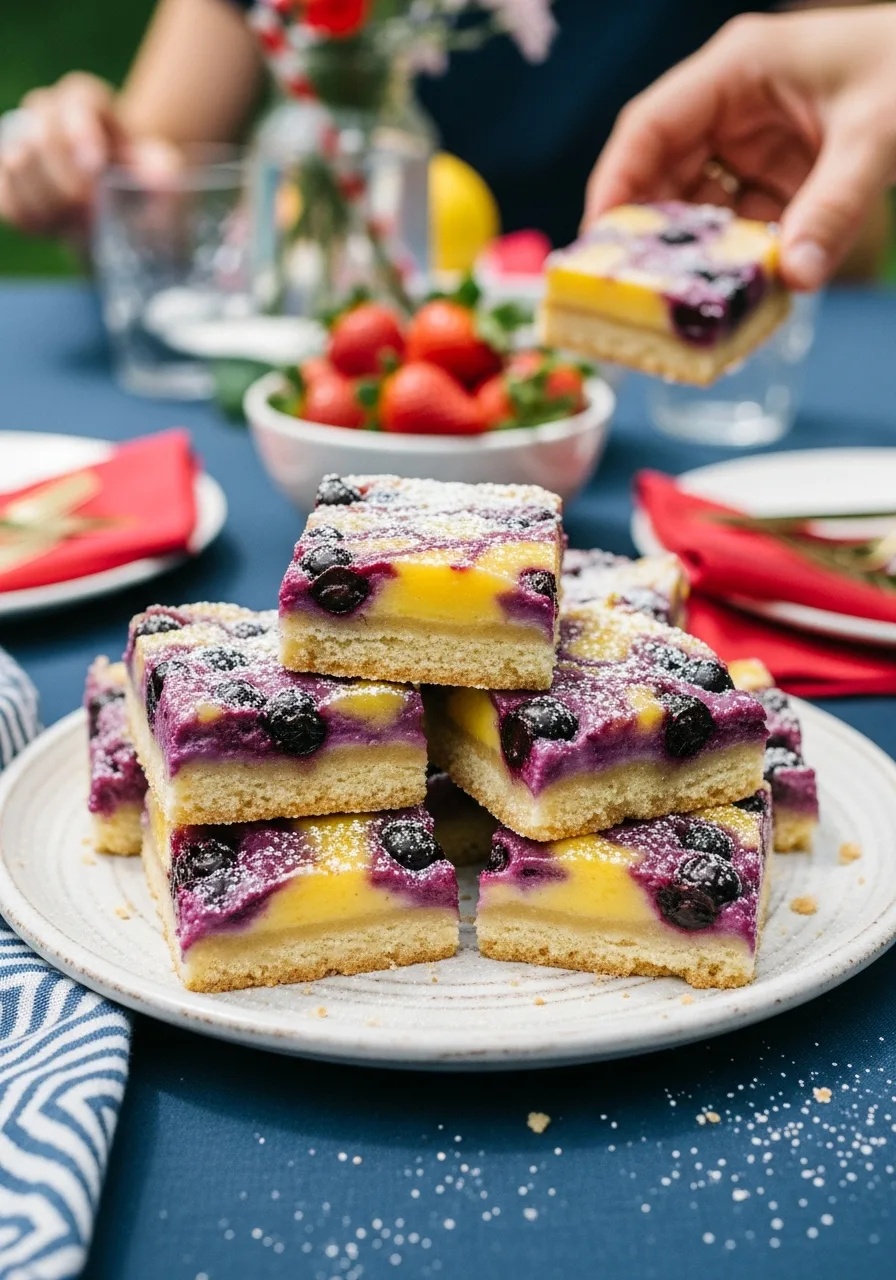 25. Blueberry Lemon Bars