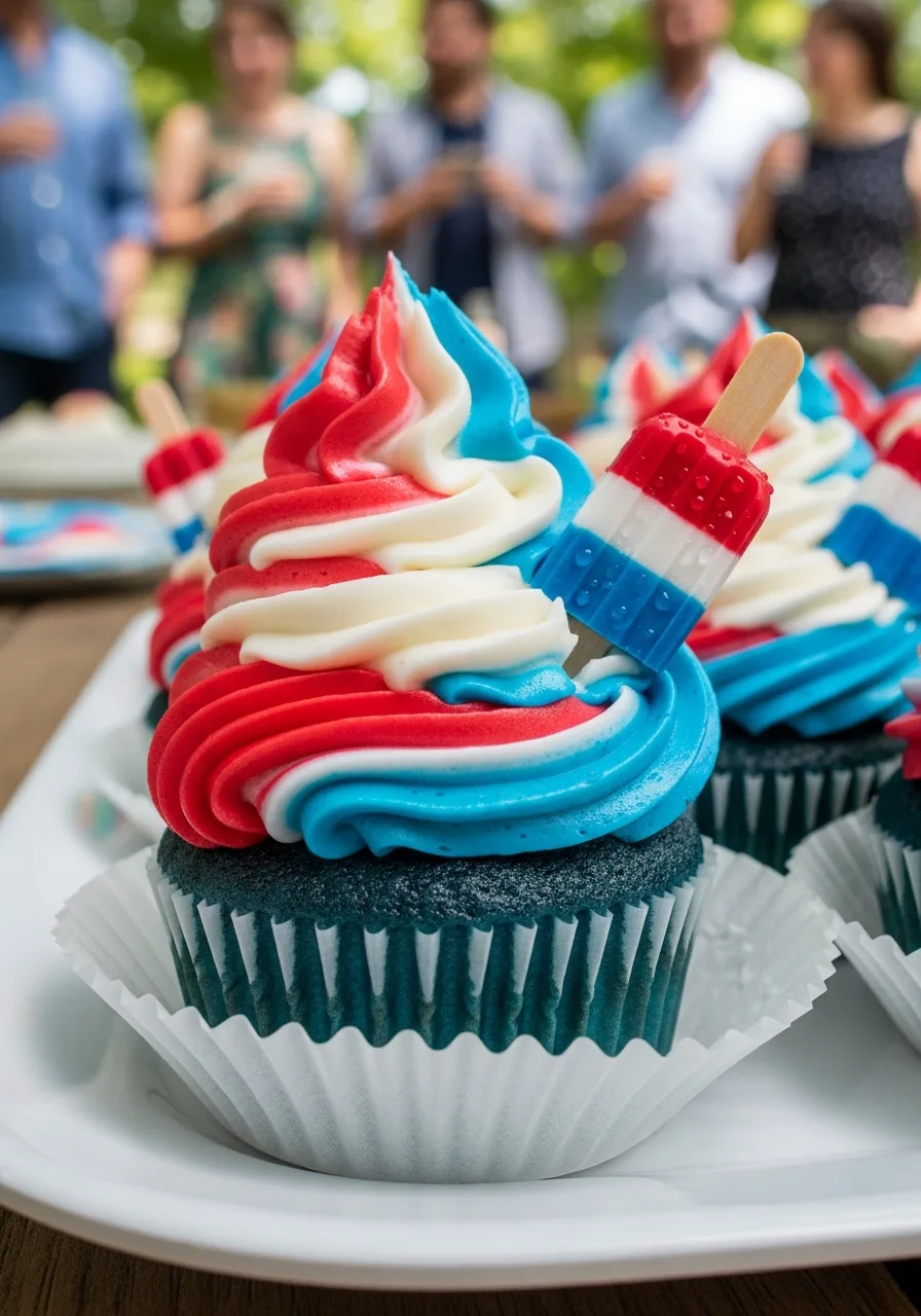 29. Bomb Pop Cupcakes