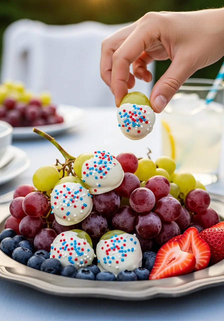 34. White Chocolate Grapes