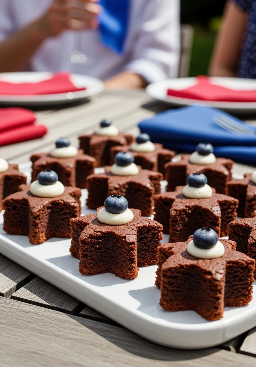 36. Star Brownie Bites