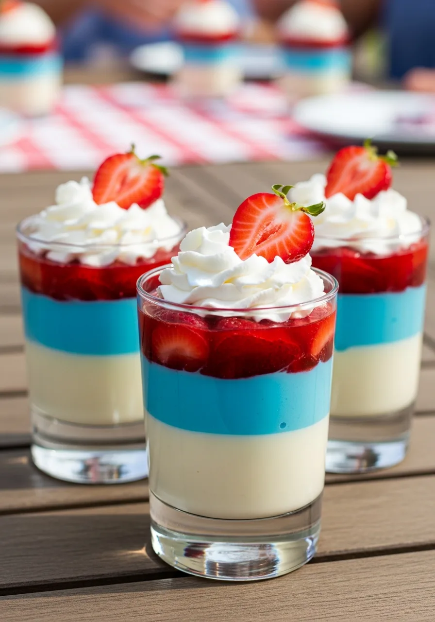 39. Patriotic Pudding Cups