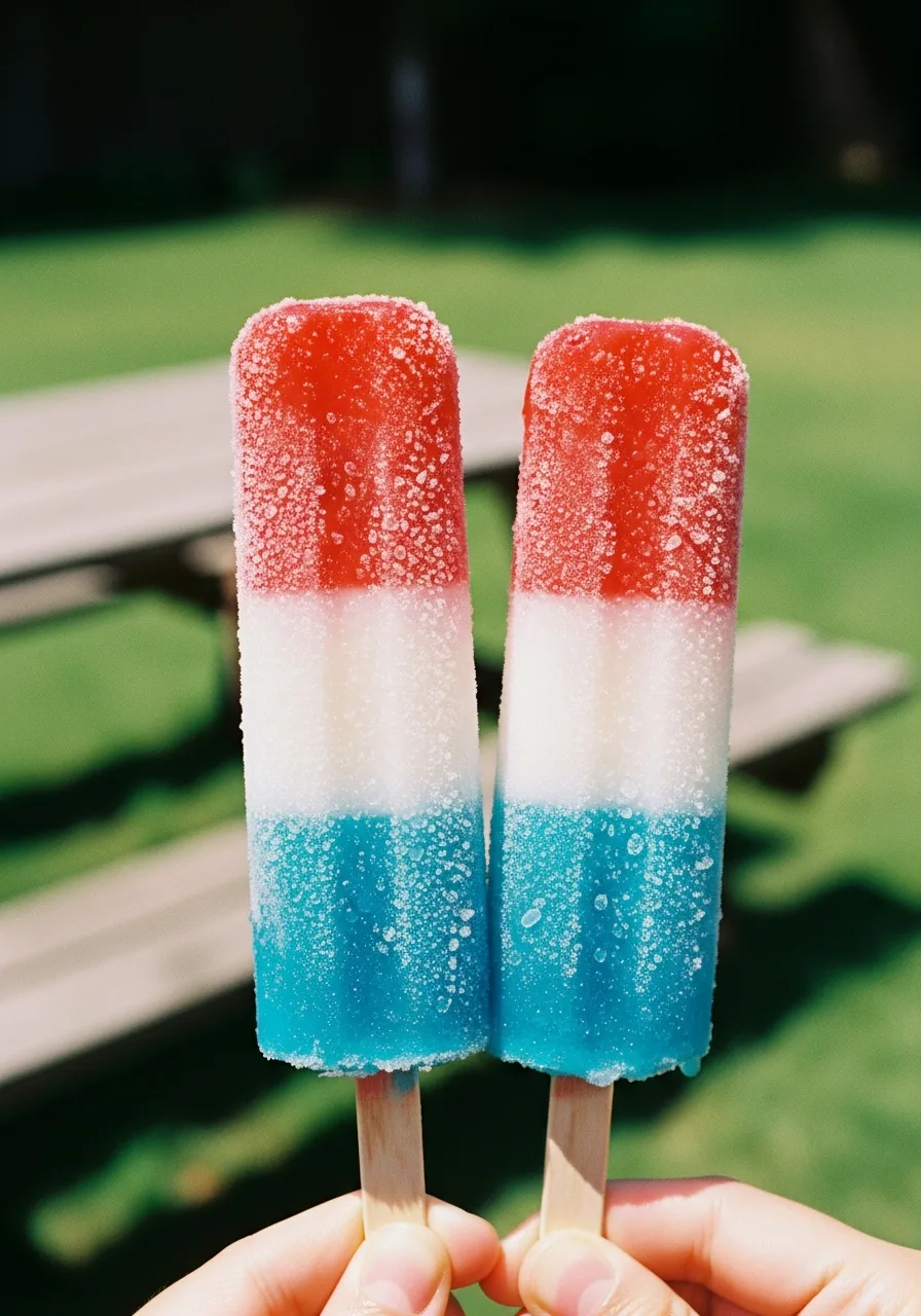 4. Red White Blue Popsicles