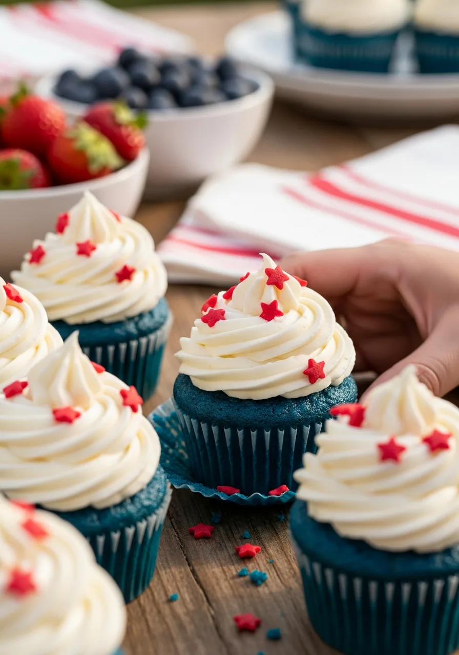 43. Blue Velvet Cupcakes