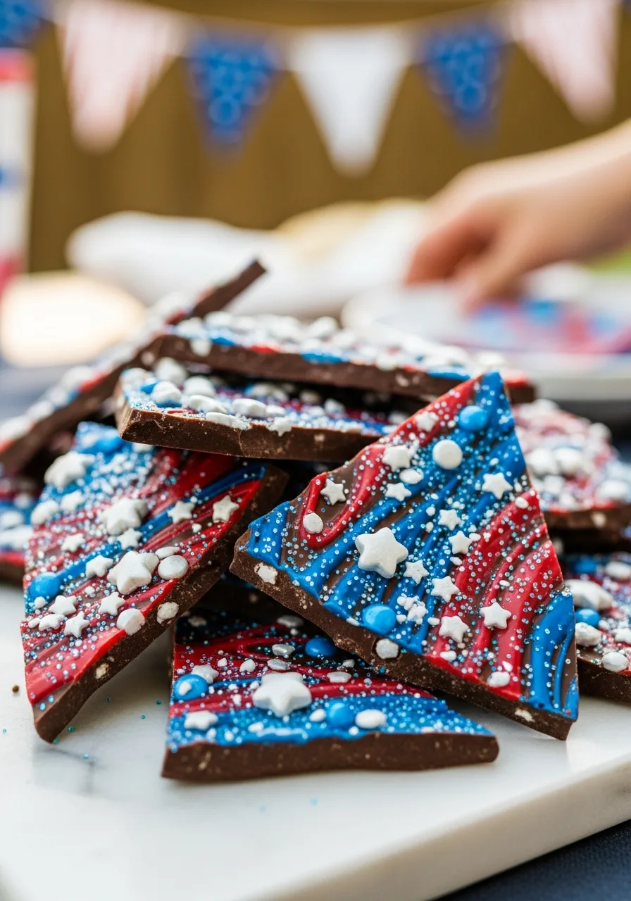 50. Firework Chocolate Bark