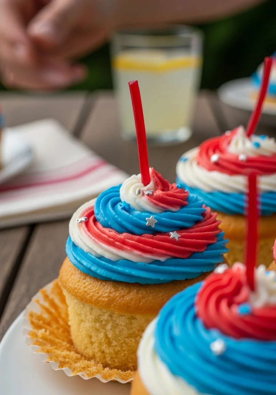 7. Firecracker Cupcakes