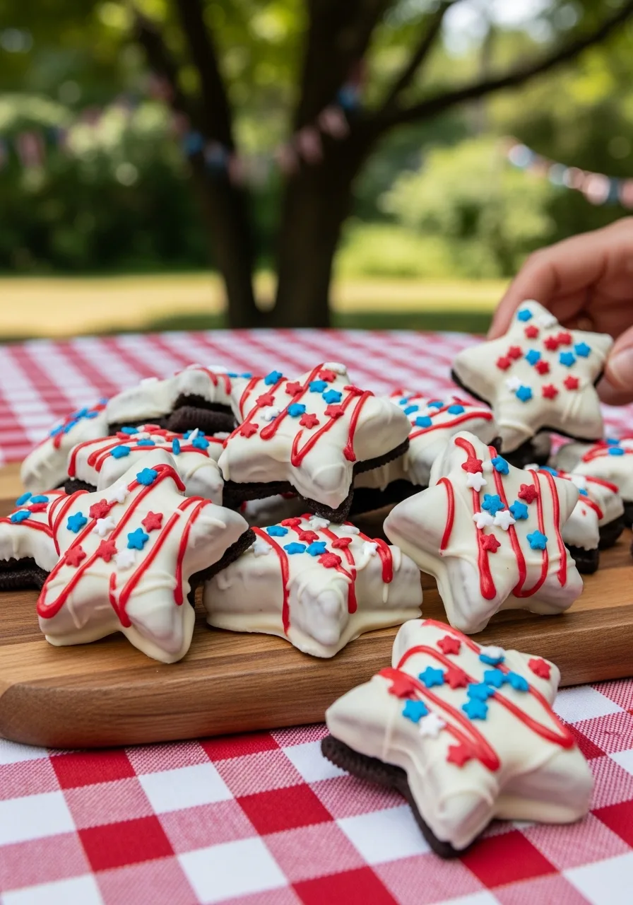 9. Dipped Oreo Stars