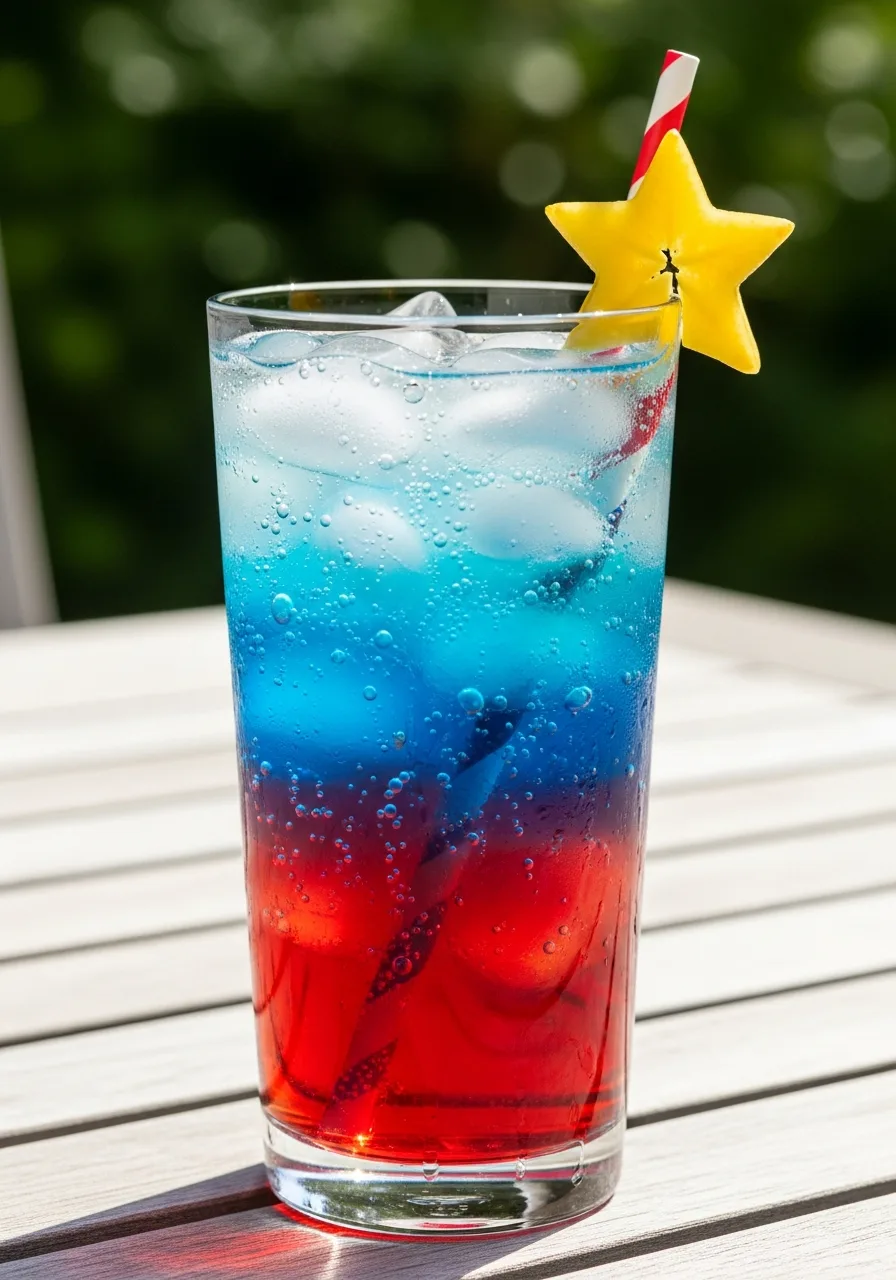 1. Triple Layer Fruit Punch