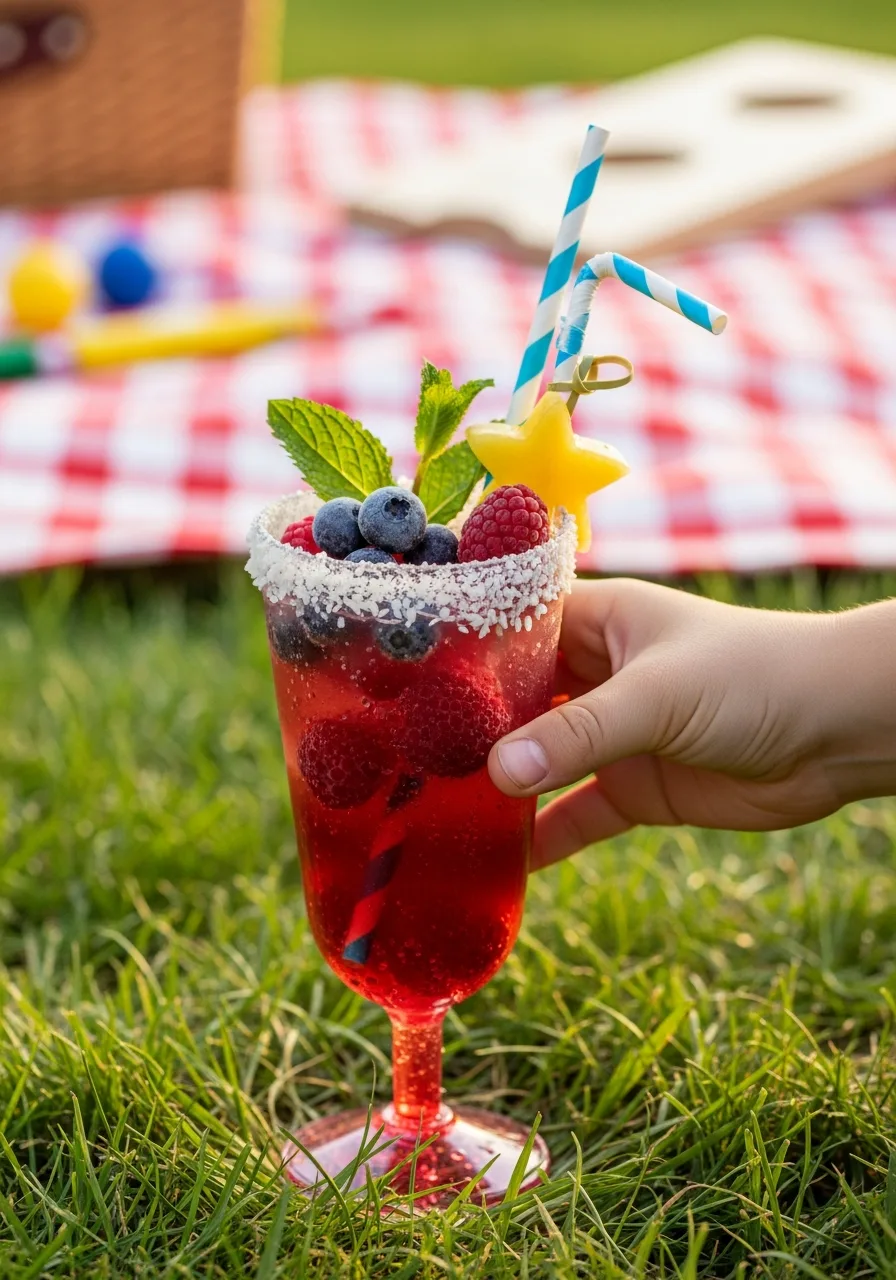 28. Sparkling Raspberry Mocktail