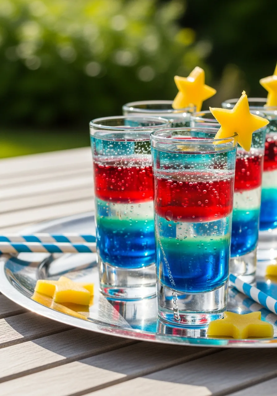 3. Firework Layered Shots