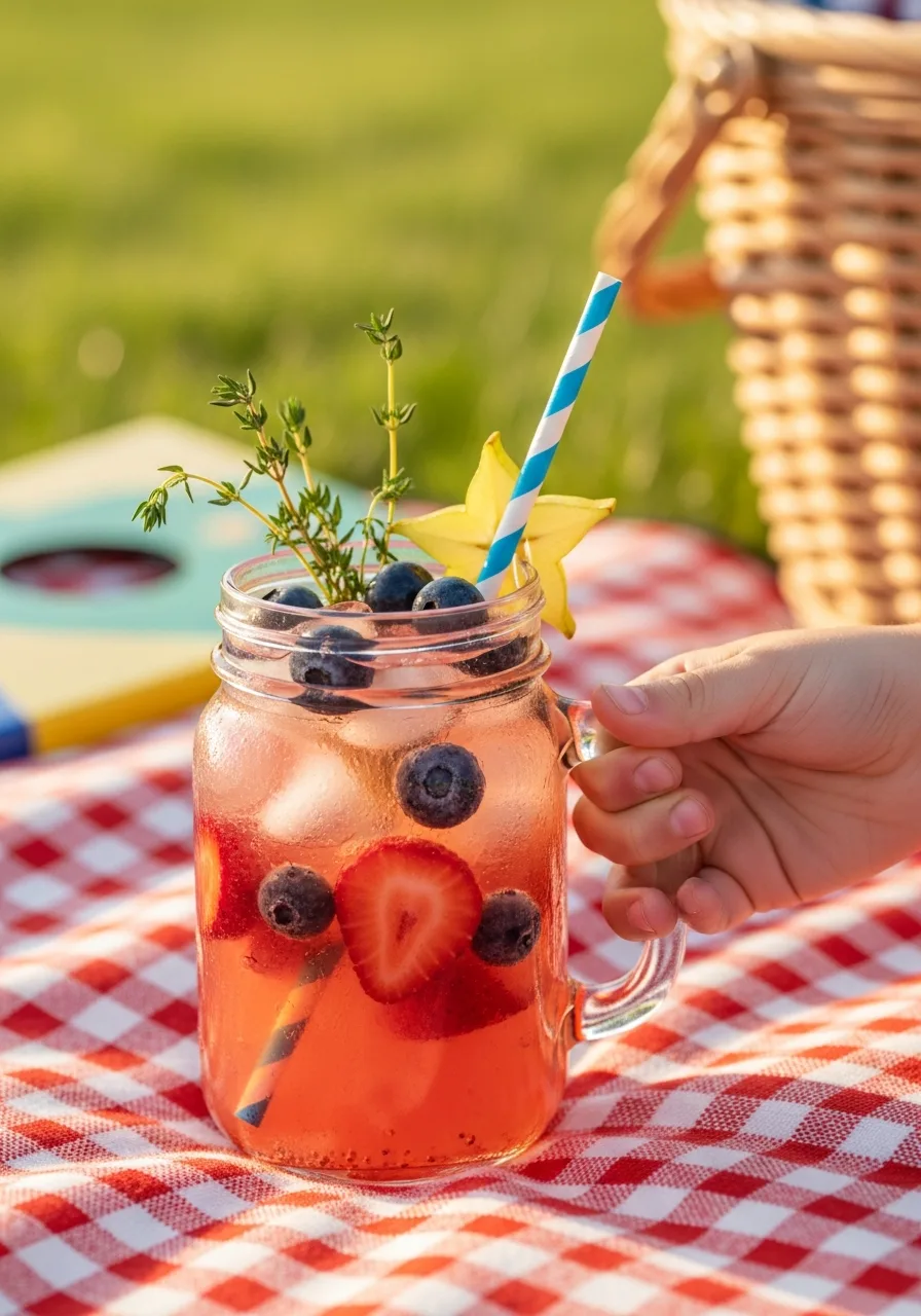 36. Coconut Berry Mocktail