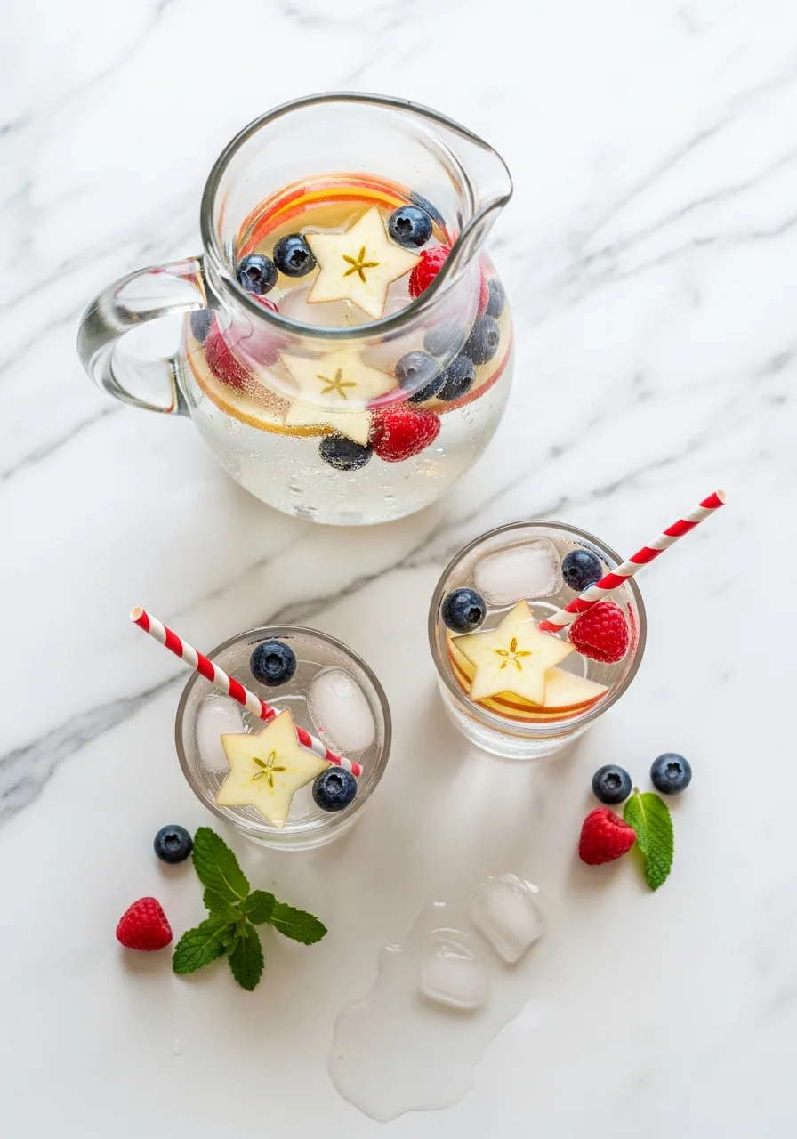 48. Sparkling Apple Star Water