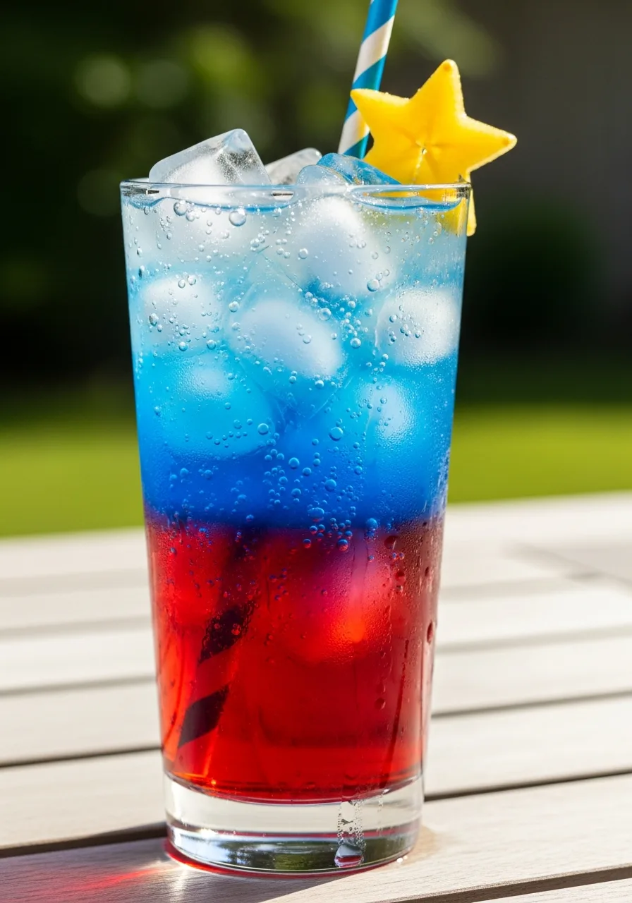 8. Patriotic Layered Power Drink