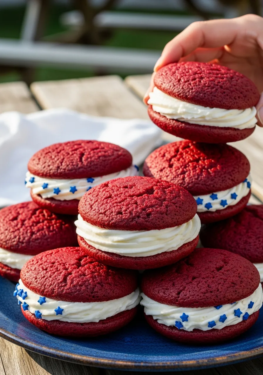 15. Red Velvet Whoopie Pies