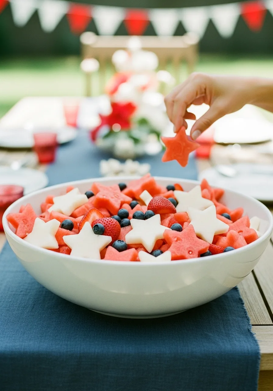 18. Star Shaped Fruit Salad