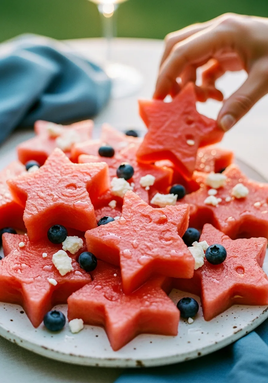2. Star Shaped Watermelon Slices