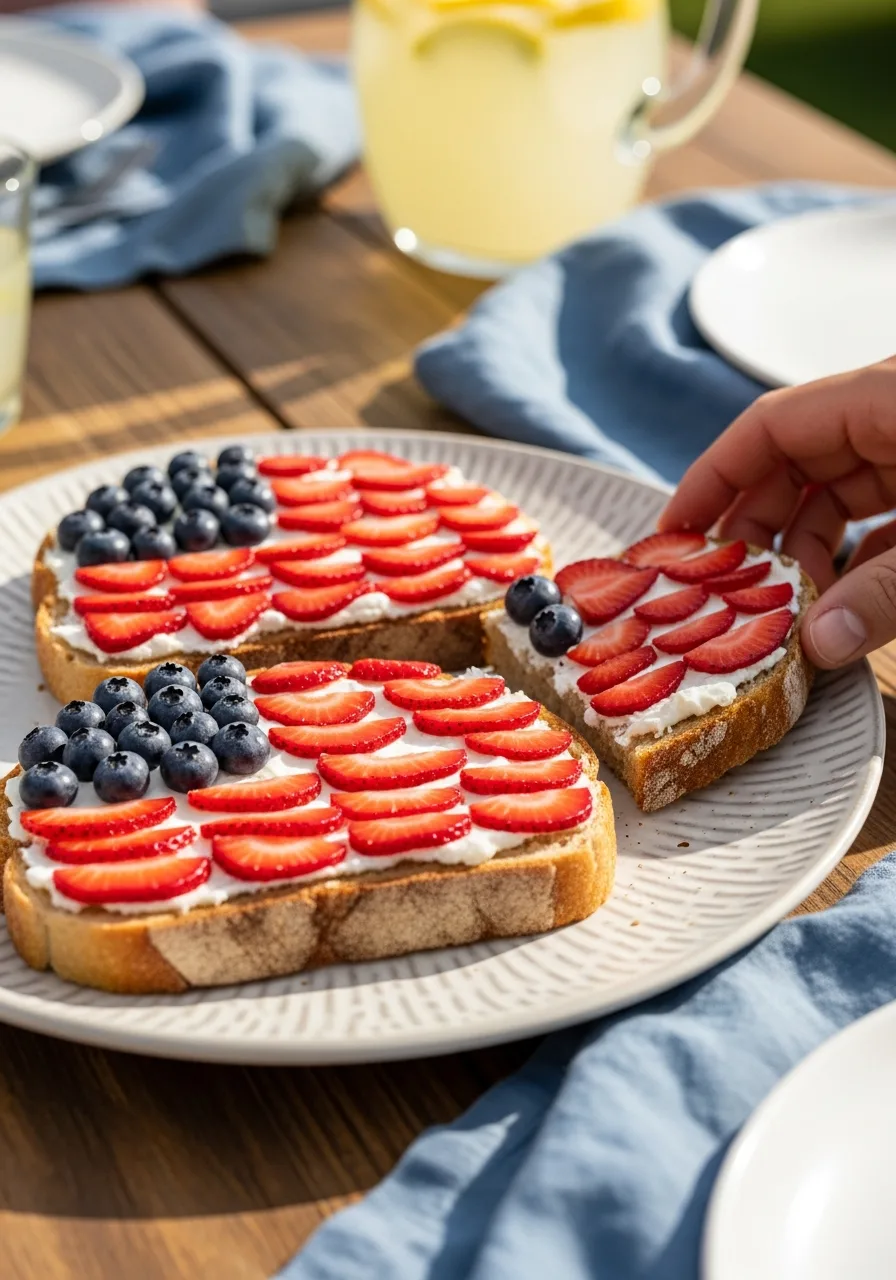 24. American Flag Toast