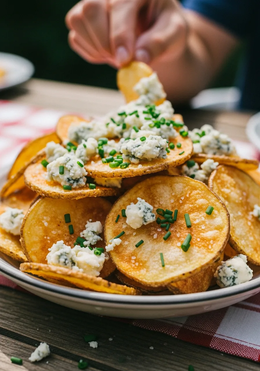 27. Blue Cheese Potato Chips