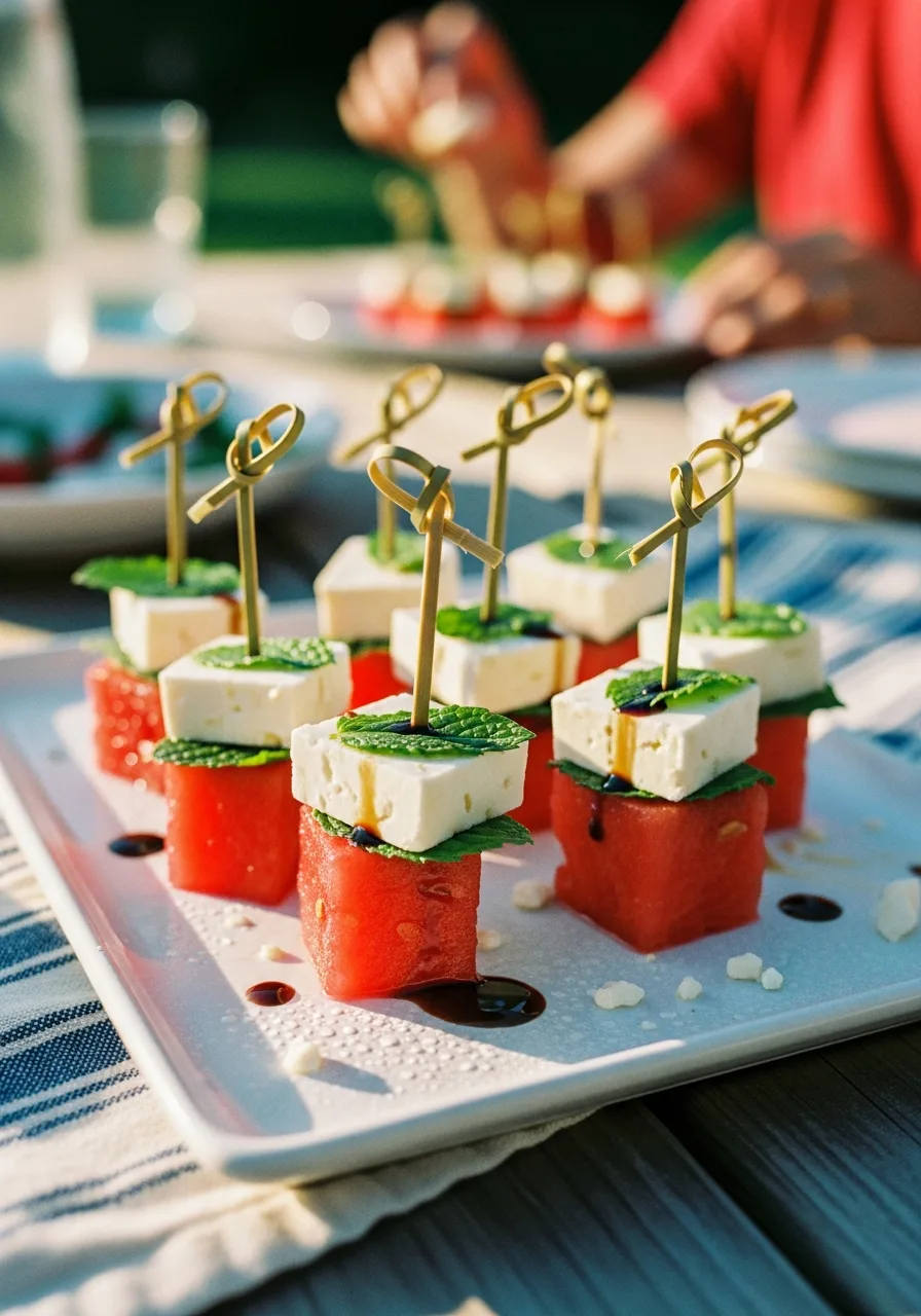29. Watermelon Feta Bites