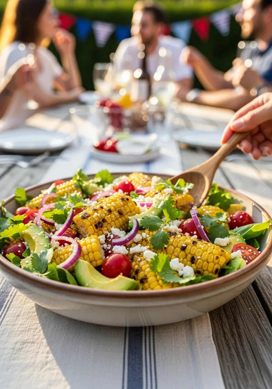 32. Grilled Corn Salad