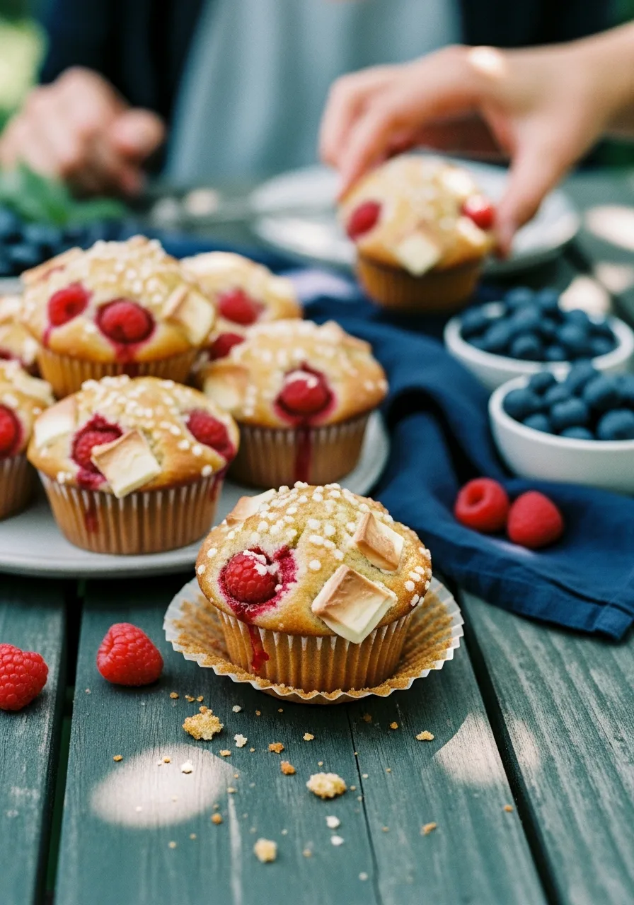 37. Raspberry White Chocolate Muffins