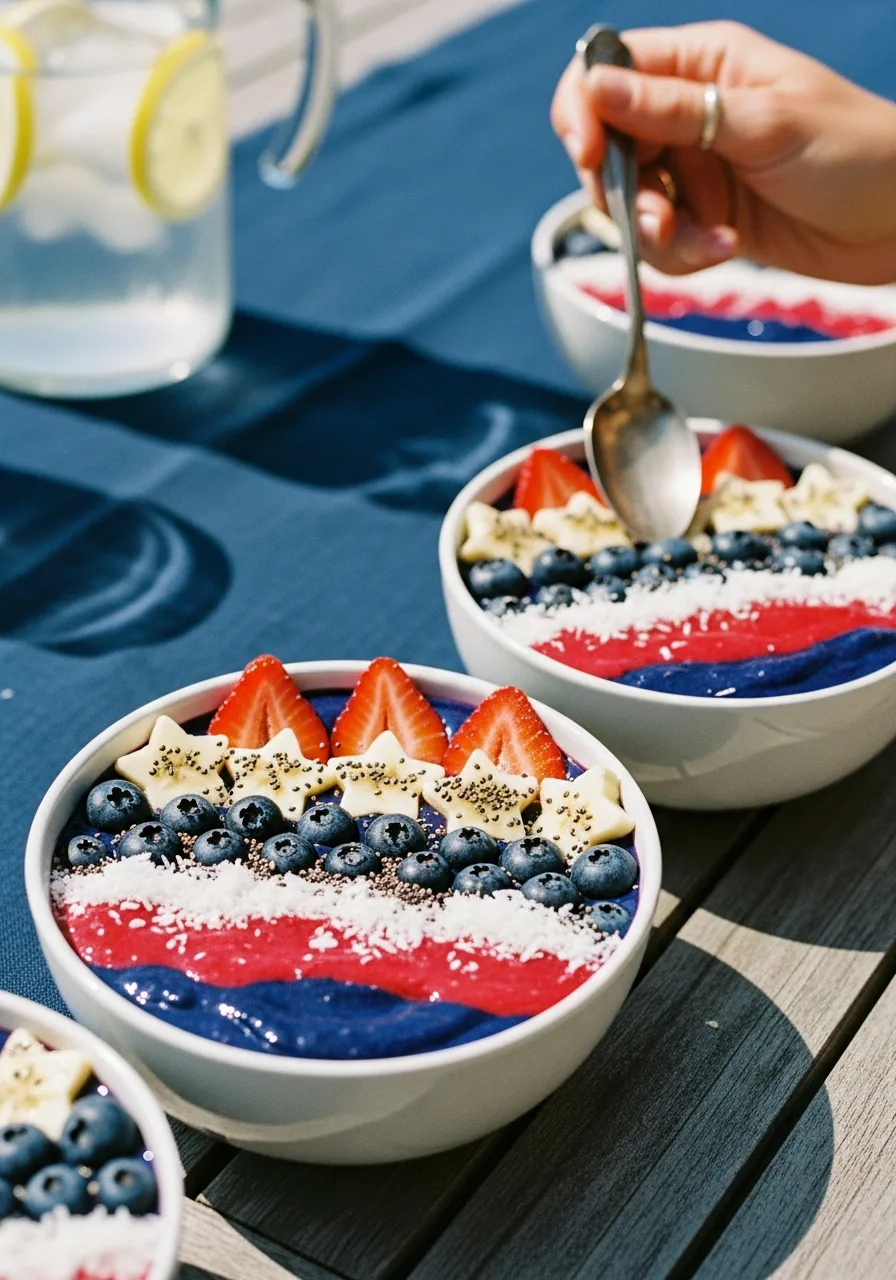 38. Patriotic Smoothie Bowls