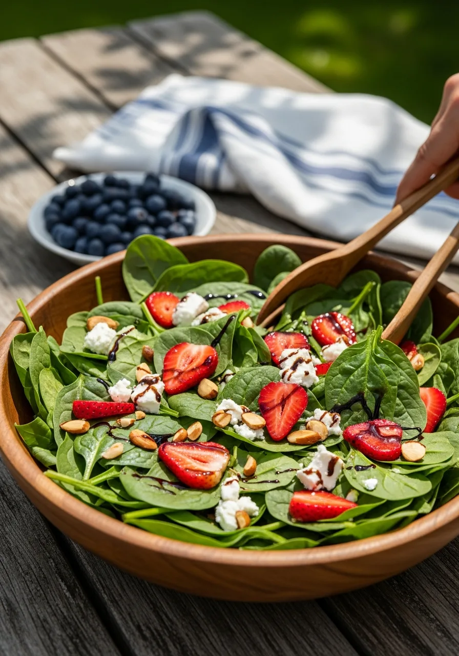42. Strawberry Spinach Salad