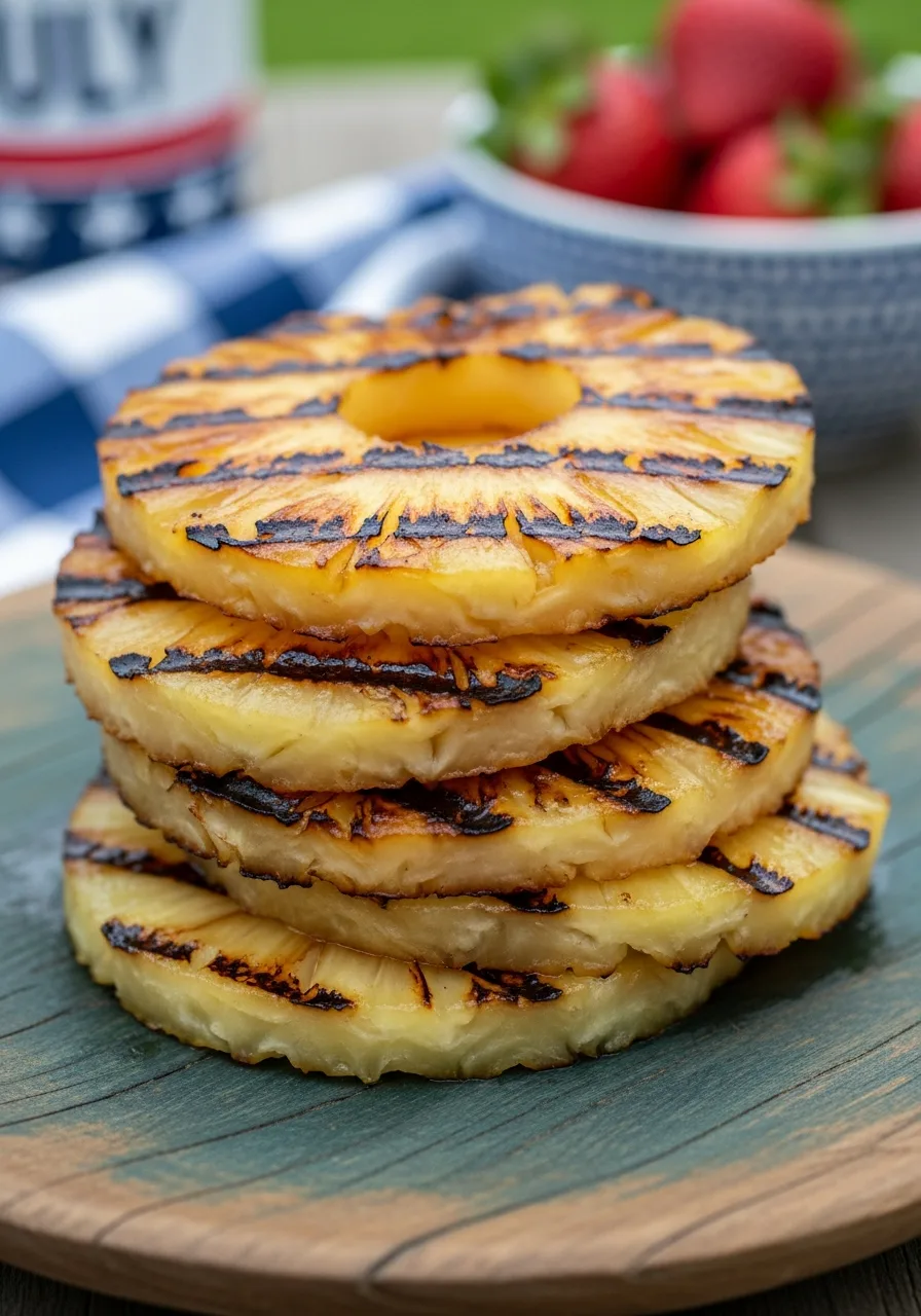 48. Grilled Pineapple Rings