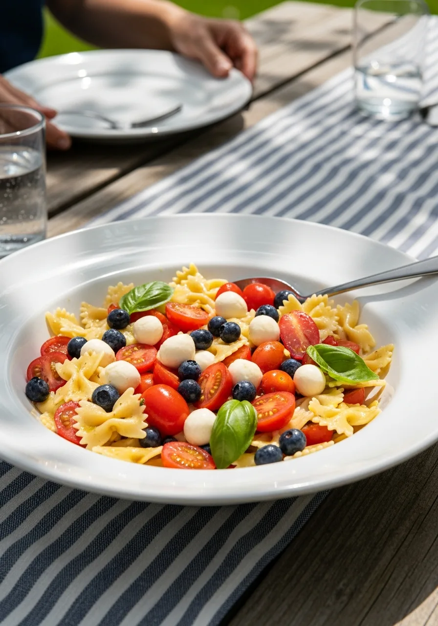 5. Patriotic Pasta Salad